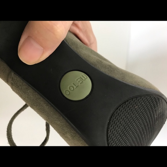 Me Too - chive green suede lace up shoes size 7 M. - Picture 6 of 7